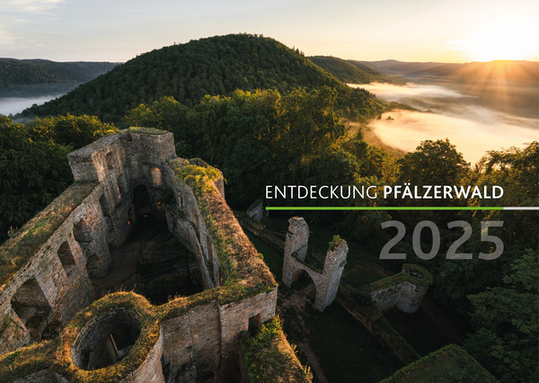 Eine Burg im Sonnenuntergang