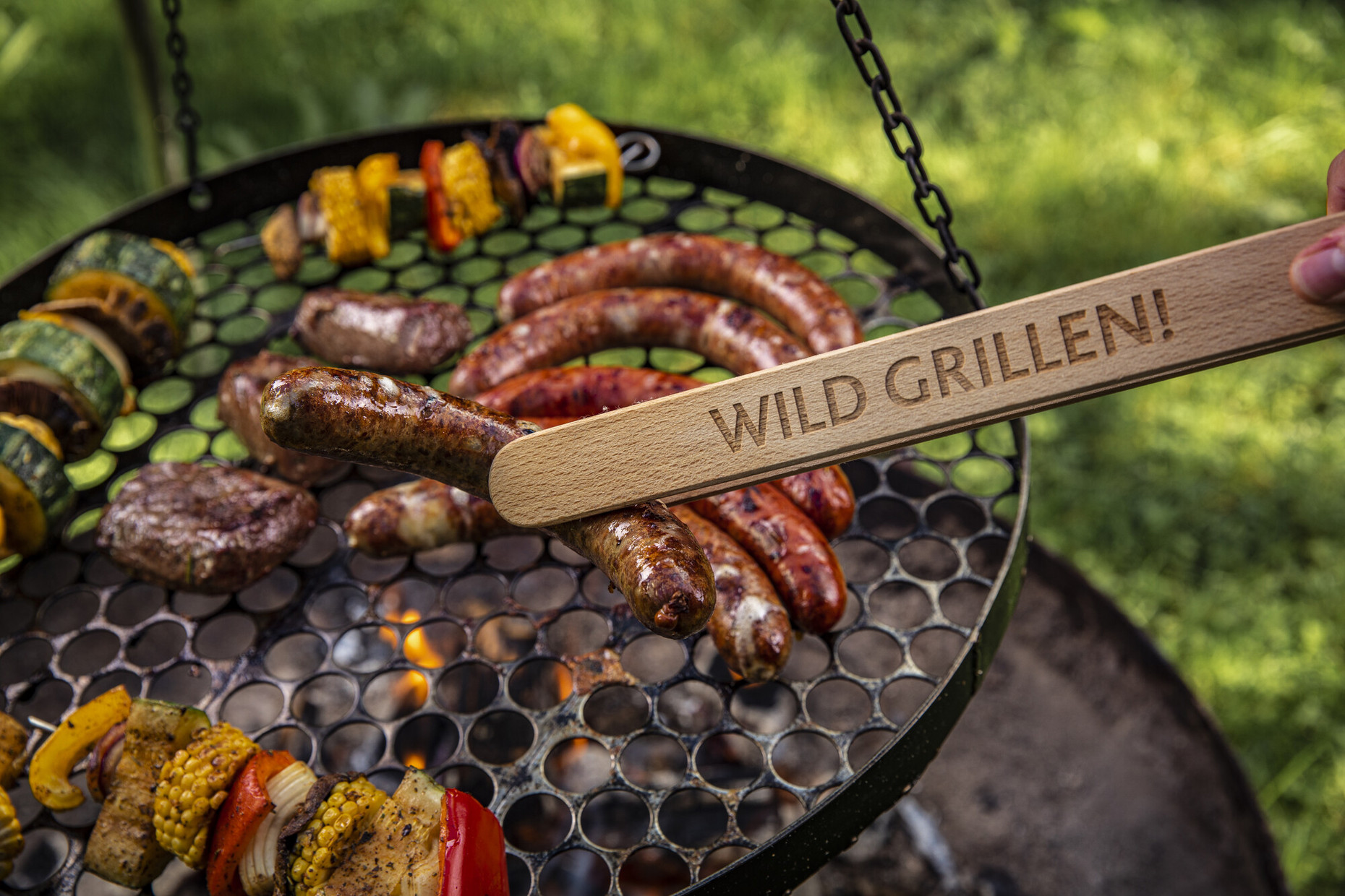 Wildfleisch auf dem Grill