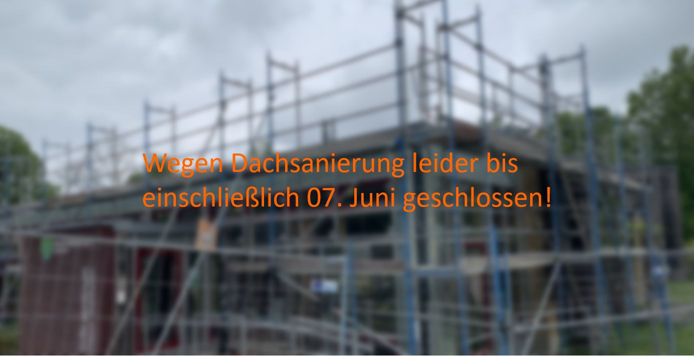 Das Bild zeigt das Haus mit Baugerüst.